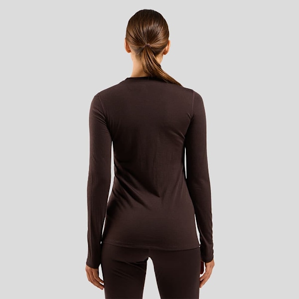 Odlo Merino 160 Langærmet Baselayer Brun XS Kvinde
