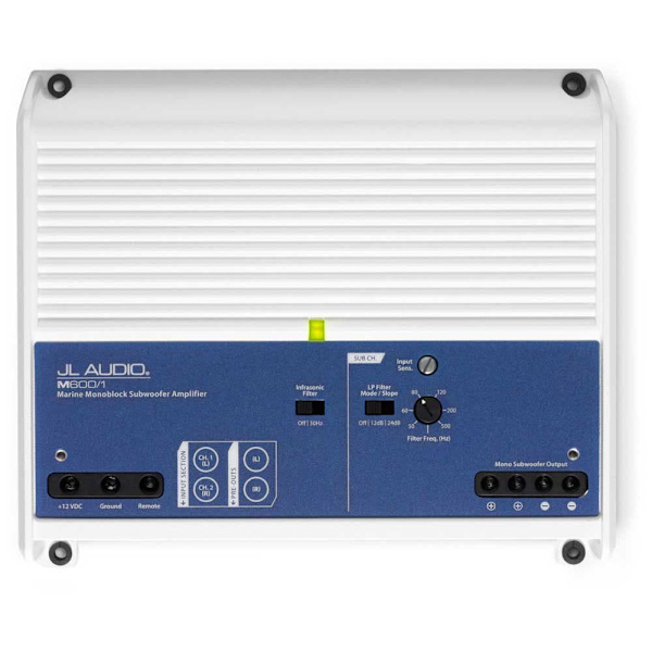 Jl Audio M 98273 600/1 Forstærker Hvid,Grå