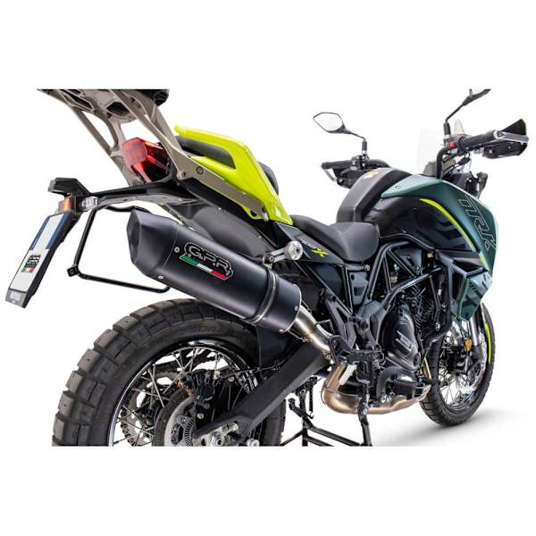 Gpr Exhaust Systems Furore Evo4 Nero Benelli Trk 702 X 2023-2024 E5 Oval Homologoitu Slip On äänenvaimennin Hopeinen Homologated