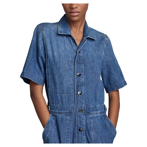 G-star Jumpsuit Relaxed Blå L Kvinna