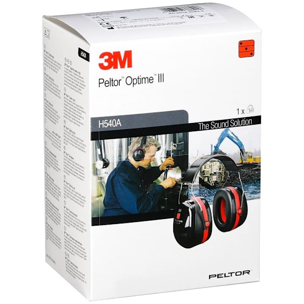 3m Høreværn Optime Iii H540a 35 Db Sort