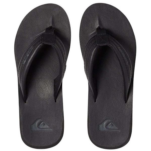 Quiksilver Carver Nubuck Flip-flops Svart EU 40 Man