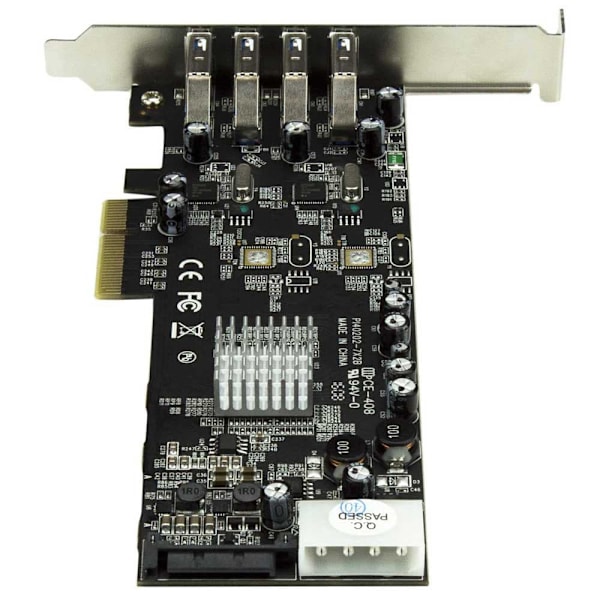 Startech Pcie 4 Port Usb 3.0 Sata Molex Uasp Sort