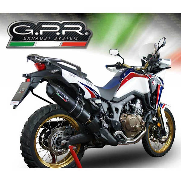 Gpr Exhaust Systems Äänenvaimennin Furore Slip On Crf 1000 L Africa Twin 15-17 Homologated Musta