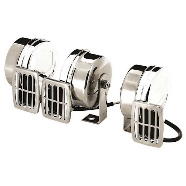 Vetus Hög Ton Enkelt Horn 24v Silver