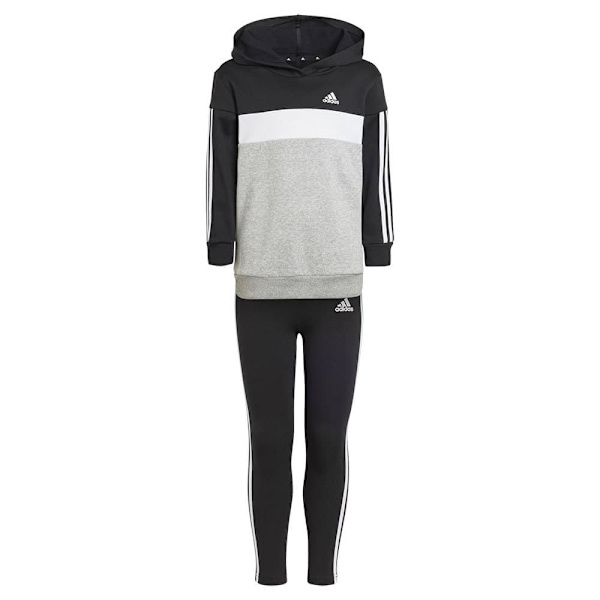 Adidas Stripes Colorblock Fleece Træningsdragt Tiberio 3 Grå 5-6 Years