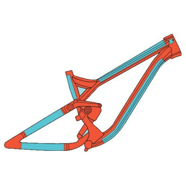 Ridewrap Frame Guard Stickers Kit Mtb Søvfarvet