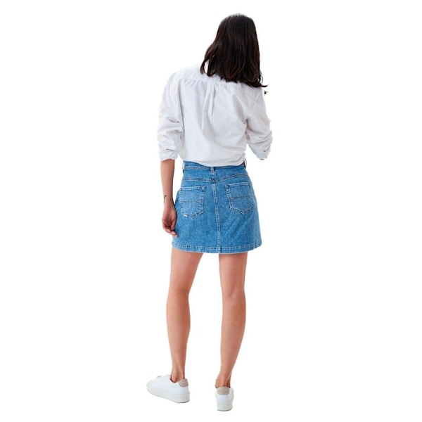 Salsa Jeans Denim Kjol Push In Secret Glamour Buttons Blå 30 Kvinna