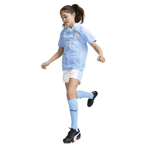 Puma Lyhythihainen T-paita Mcfc Home Replica Sininen 5-6 Years