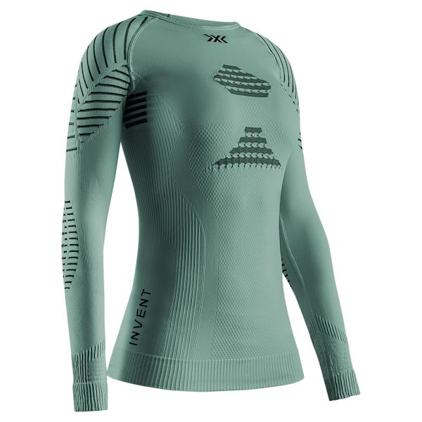 X-bionic Invent 4.0 Langærmet Baselayer Grøn S Kvinde