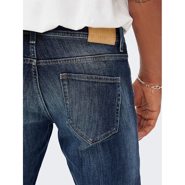 Only & Sons Jeans Weft Regular 3251 Blå 33 / 30 Man