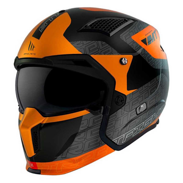 Mt Helmets Konvertibel Hjelm Streetfighter Sv S Totem Orange S