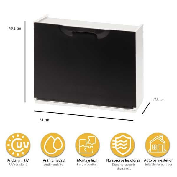 Artplast Kenkäteline Unika 40.1x51x17.3 Cm Musta