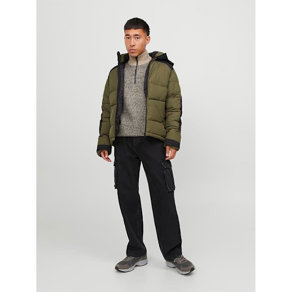 Jack & Jones Sweater Med Halv Lynlås Space Grå S Mand