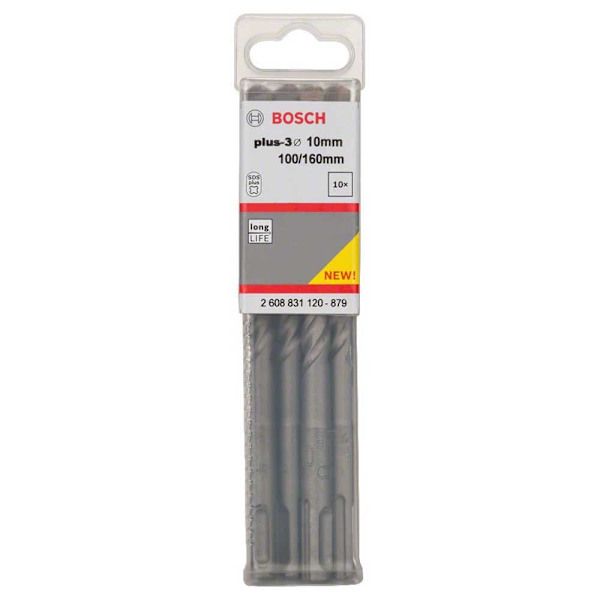 Bosch Professional Betonbor Sds Plus-3 10x100x160 Mm 10 Enheder Søvfarvet