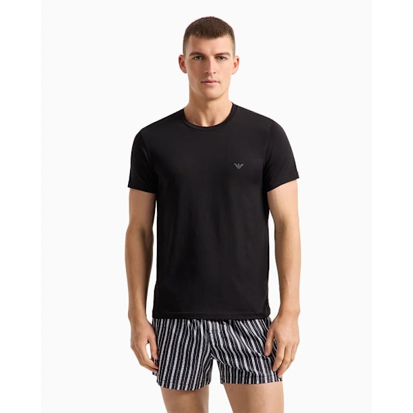 Emporio Armani 111267-4f720 Pyjamasbukser Hvid,Sort S Mand