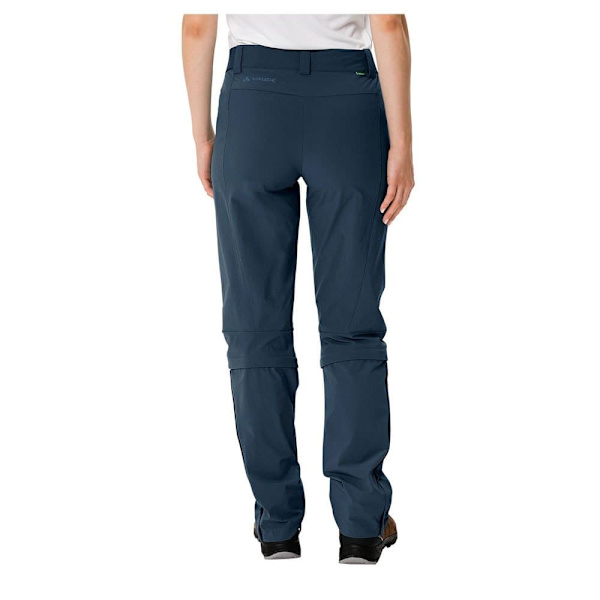 Vaude Byxor Farley Stretch Capri T-zip Iii Blå 38 / Regular Kvinna