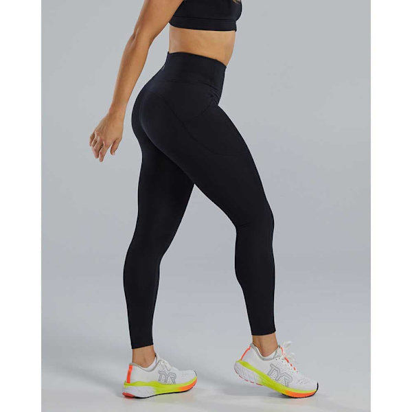 Tyr Leggings Hög Midja Base Kinetic 28´´ Pocket Svart S Kvinna