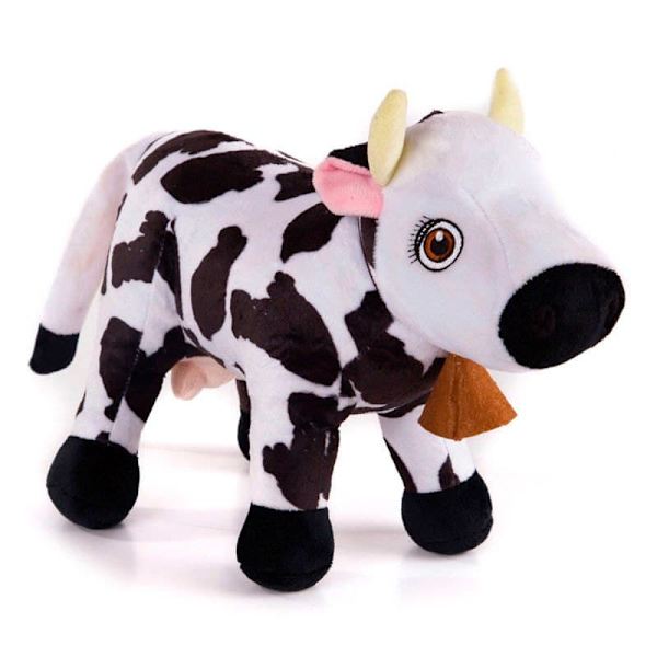 La Granja De Zenon Det Farm Cow Lola Plyslegetøj Med Lyd Zenon Hvid,Sort