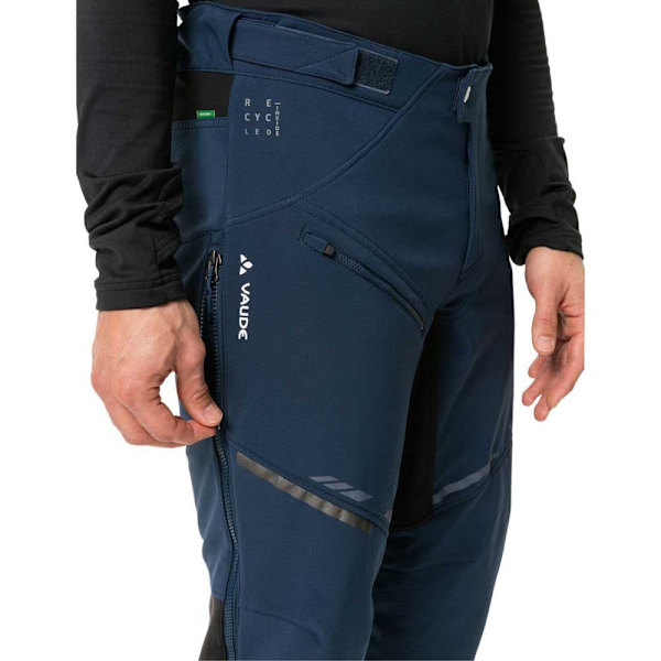 Vaude Bike Byxor Virt Softshell Ii Blå M Man