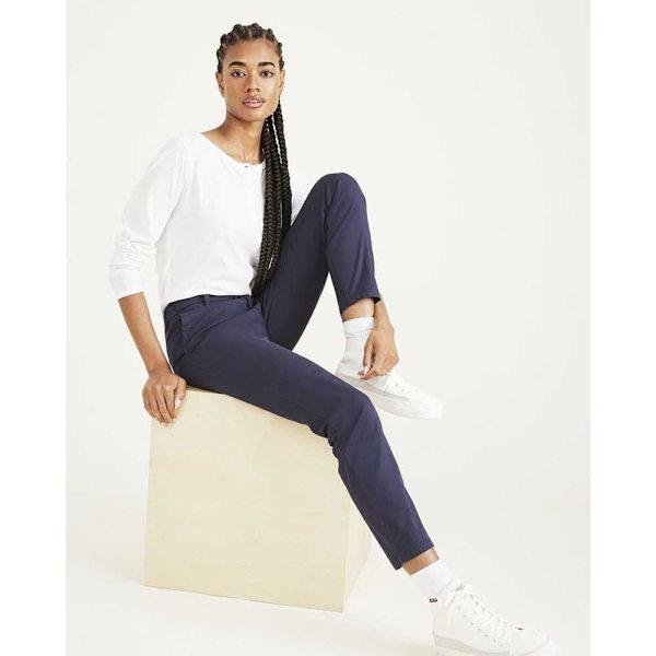 Dockers Chino Bukser Weekend Skinny Blå 26 / 29 Kvinde