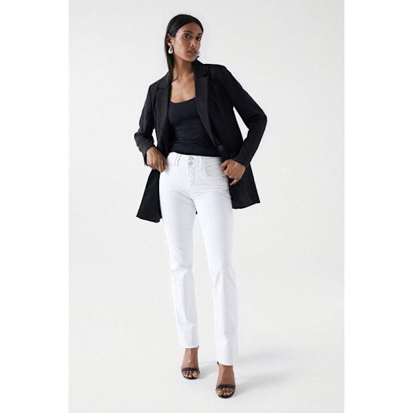 Salsa Jeans Secret Straight Fit Jeans Vit 27 / 32 Kvinna