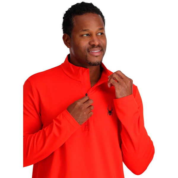 Spyder Halv Lynlå Sweatshirt Prospect Orange L Mand
