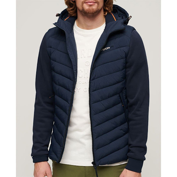 Superdry Storm Hybrid Padded Jakke Blå 2XL Mand