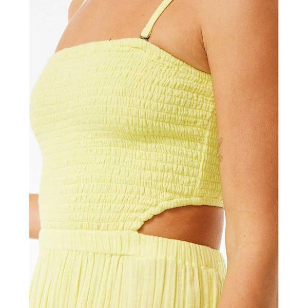 Rip Curl Premium Surf ærmeløs Lang Kjole Gul XL Kvinde