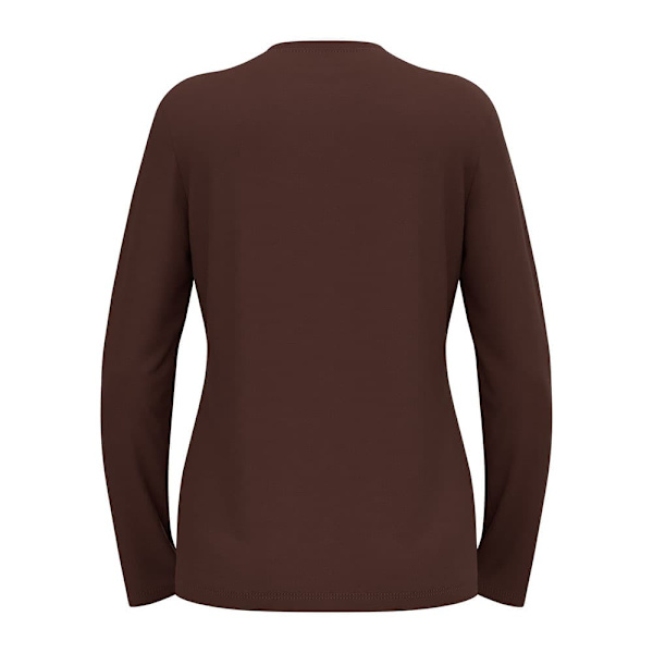 Odlo Merino 200 Nature Langærmet Baselayer Brun S Kvinde