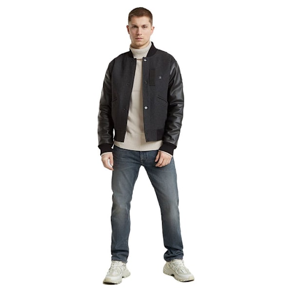 G-star Varsity Wool Læderjakke Sort L Mand