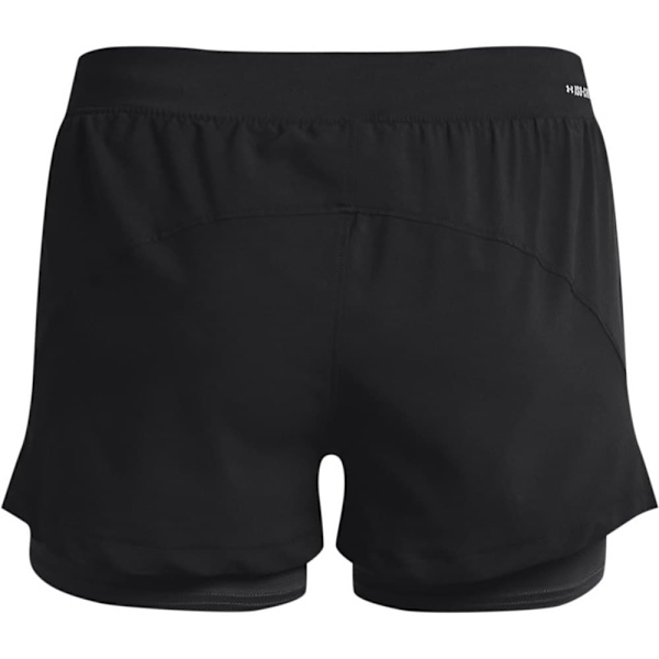 Under Armour Korte Leggings 2 In 1 Iso Chill Run Sort XL Kvinde