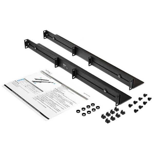Startech Rack 1u Adjustable Rails 4 Post Svart