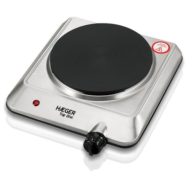 Haeger Elektrisk Komfur Hp01s014a 1500w Søvfarvet One Size / EU Plug Rustfrit stål