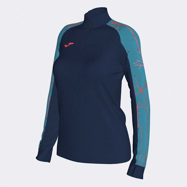 Joma Halv Lynlå Sweatshirt Elite Ix Blå S Kvinde