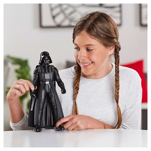 Star Wars Galaktisk Handling Electrónica Interactiva Figur Darth Vader Figura Sort