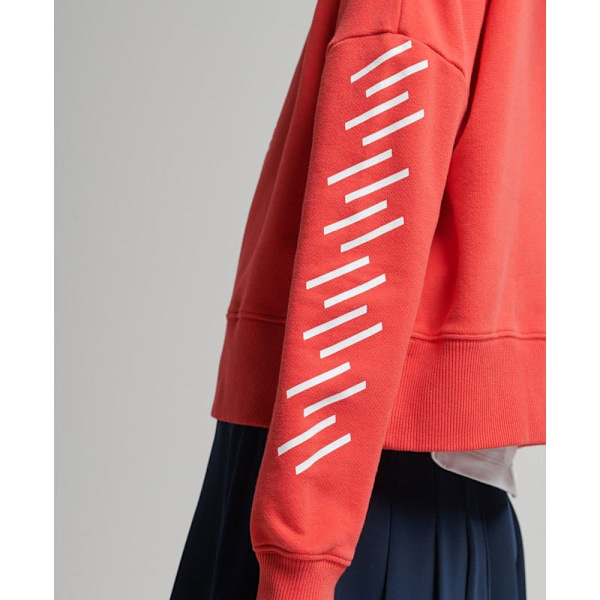 Superdry Luvtröja Code Core Sport Crop Box Orange L Kvinna