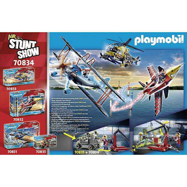 Playmobil Servicestation Air Stuntshow Flerfarvet