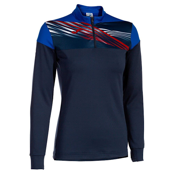Joma Halv Lynlå Sweatshirt Elite X Blå L Kvinde