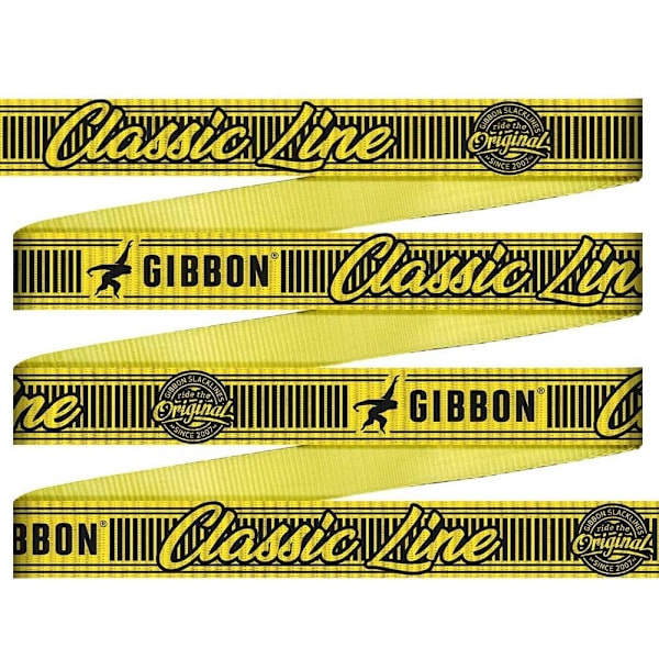 Gibbon Slacklines Classic Line Xl Treewear Keltainen 25 m
