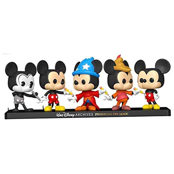 Funko Pop Disney Archives Mickey Exclusive 5 Enheder Flerfarvet