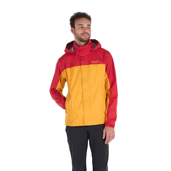 Marmot Precip Eco Jakke Gul,Rød S Mand