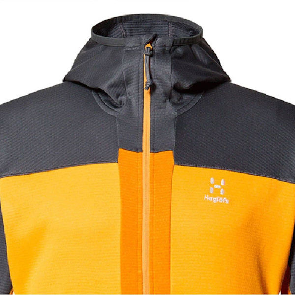 Haglofs Sweatshirt Med Fuld Lynlås Roc Flash Mid Gul,Grå L Mand