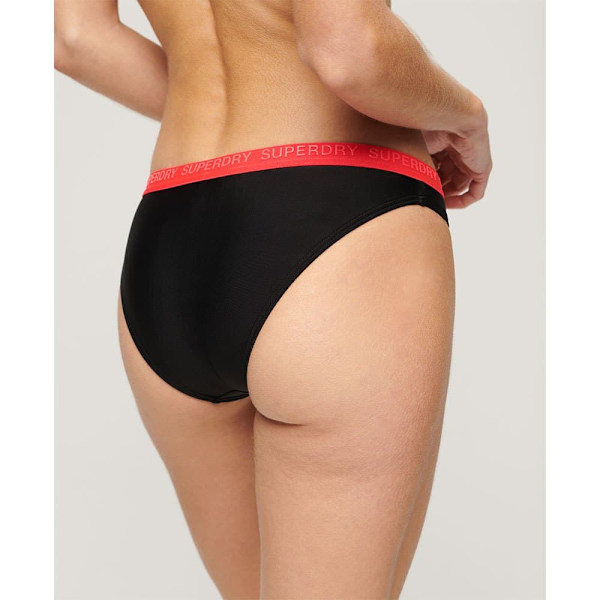 Superdry Elastic Classic Bikini Botten Svart S Kvinna