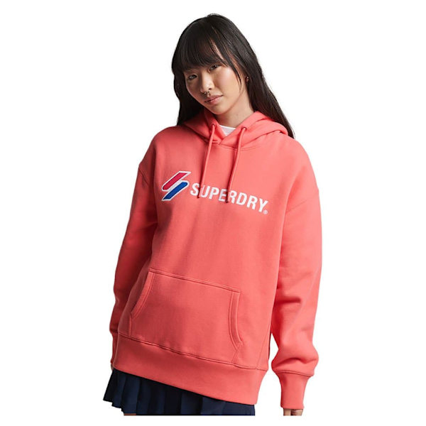 Superdry Hættetrøje Code Sl Applique Os Orange M-L Kvinde