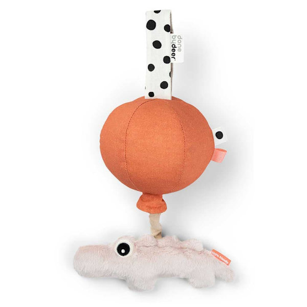 Done By Deer Legetøj Happy Clouds Croco Musical Orange