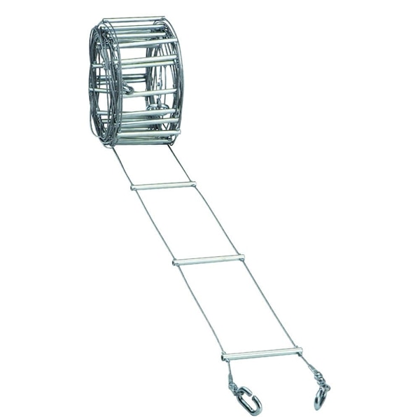 Fixe Climbing Gear Ladder Steel 12.5 Cm Grå 10 m