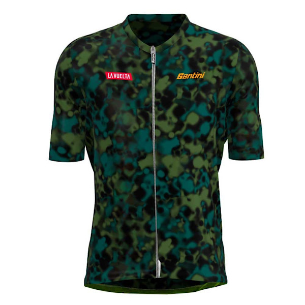 Santini Etapp La Vuelta Official Angliru 2023 Kort Ärm Jersey Grönt XS Man