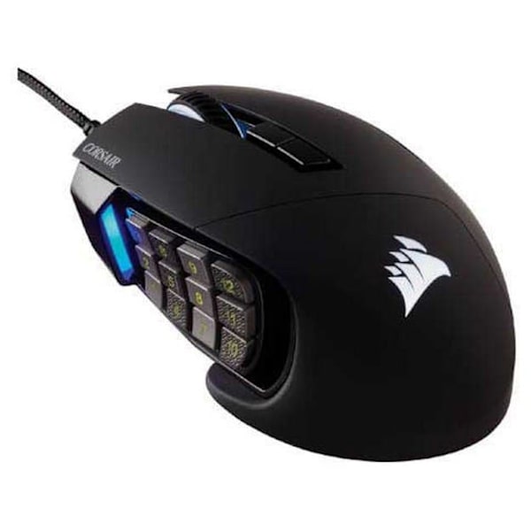 Corsair Optisk Spelmus Scimitar Elite Rgb Svart