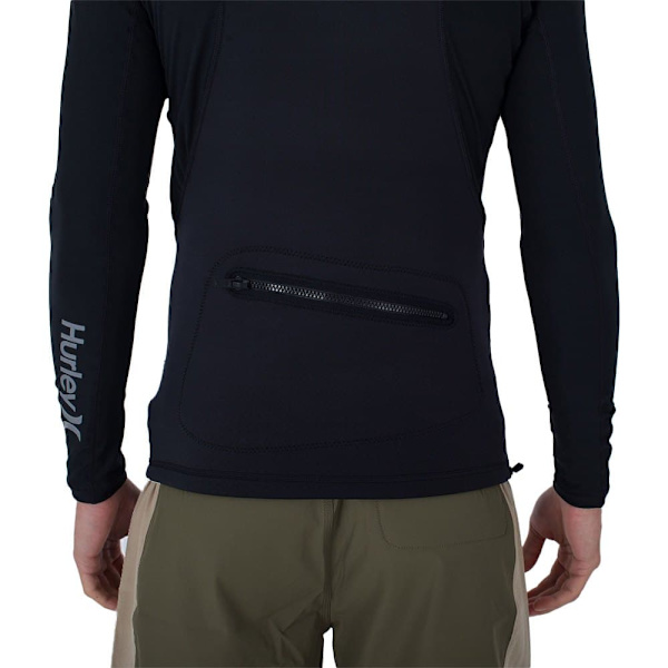 Hurley Hupullinen Lyhythihainen Surffit-paita Coast Guard Musta L